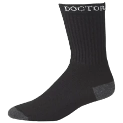 Boot Doctor Mens Super Crew Black Socks