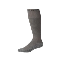 Boot Doctor Mens Full Cushion Logo Band Gray Socks