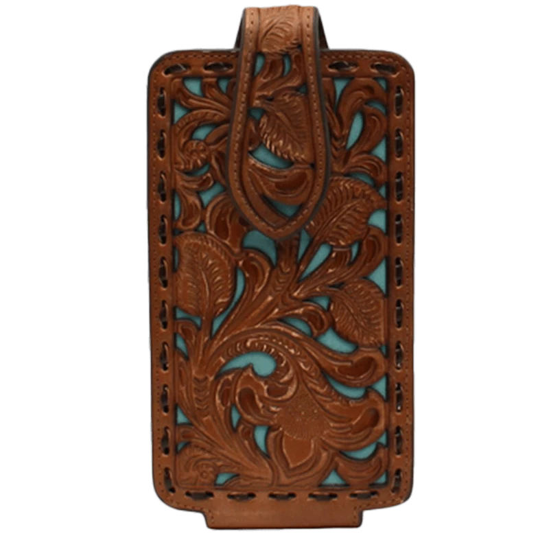 Leather Turquoise Underlay Cell Phone Case