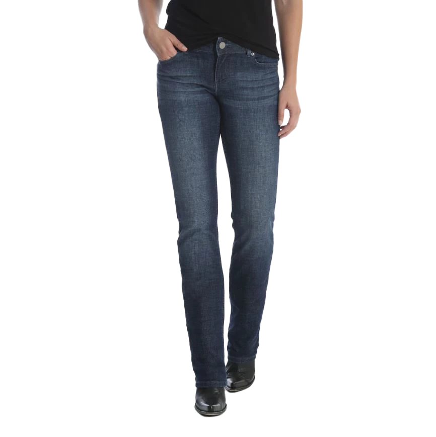 Wrangler Mid-Rise Straight Leg Jeans