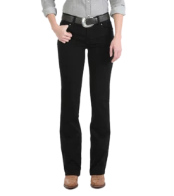Wrangler Mid Rise Black Jeans