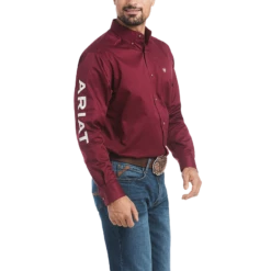 Team Logo Twill Burgandy