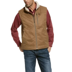 Ariat Men's Grizzly Canvas Vest Cub Brown