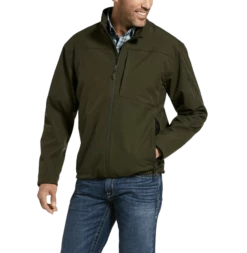Ariat Men's Vernon 2.0 Stretch Softshell Brine Olive Jackets