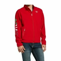 Ariat Men's Red Mexican Flag Softshell Jacket