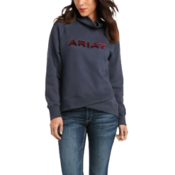 Ariat Womens REAL Crossover Blue Sweatshirt