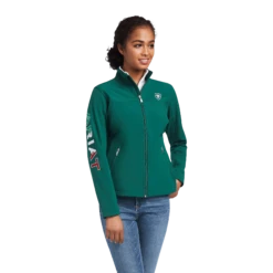 Ariat Women's Classic Team Green Softshell Mexico Jacket