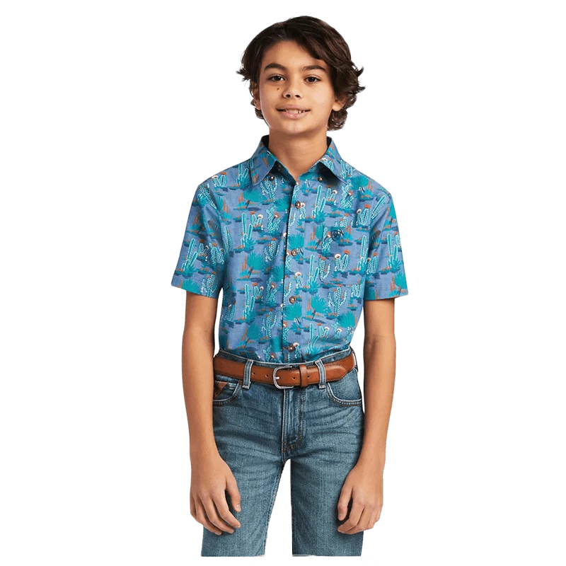 Ariat Boy's Daxton Mint Shirt