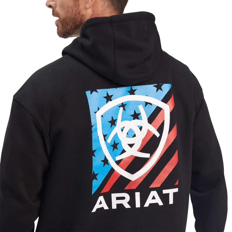 Ariat Men's American Block Hoodie - Image 2