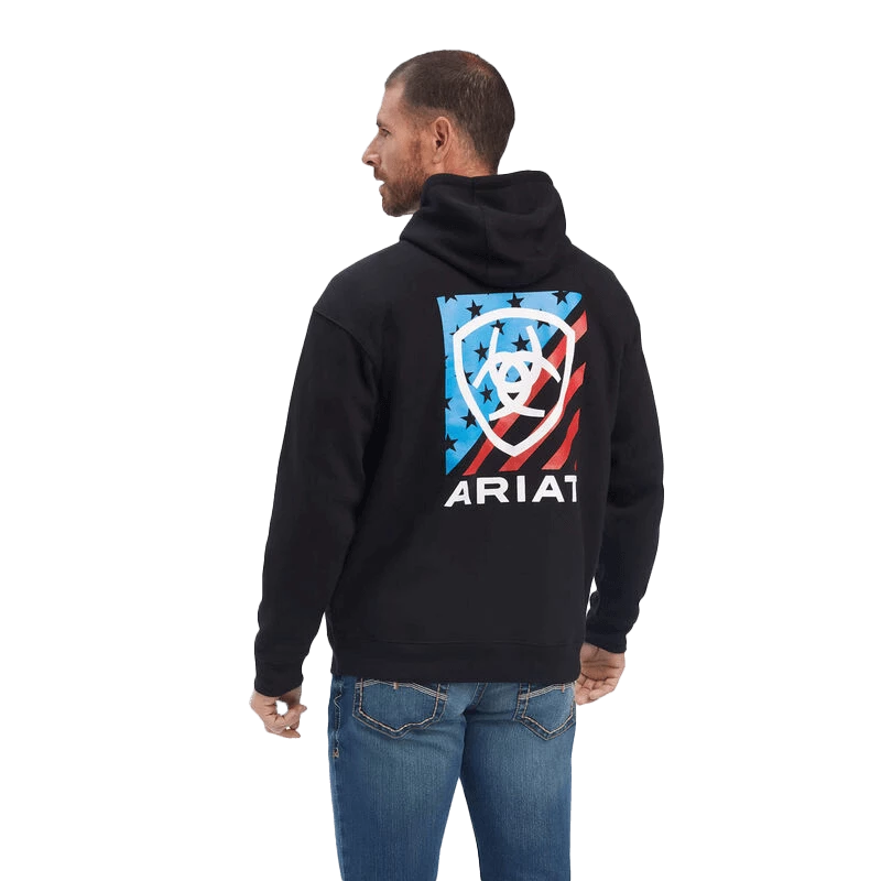 Ariat Men's American Block Hoodie - Image 3