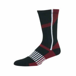 Hooey Men's Black Maroon And White Socks