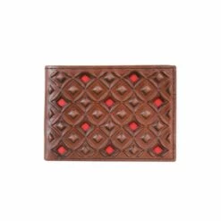 HOOey Men’s Red Diamond Bifold Wallet