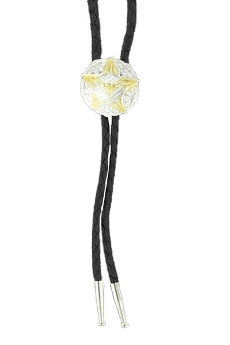 M&F Western Bolo Neck Tie Star Steer Head
