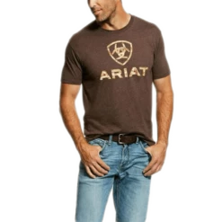 Ariat Brown Heather Liberty USA T-Shirt