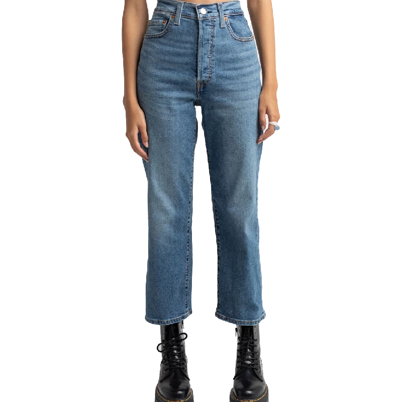 Levis Women's Ribcage Straight Ankle Jeans