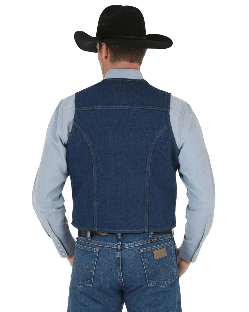 Wrangler Men's Unlined Denim Vest - Image 2
