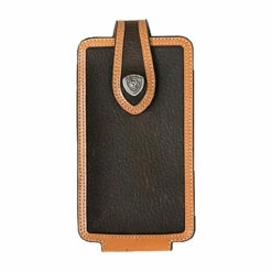 Ariat Rowdy Brown With Tan Trim Phone Case - Medium