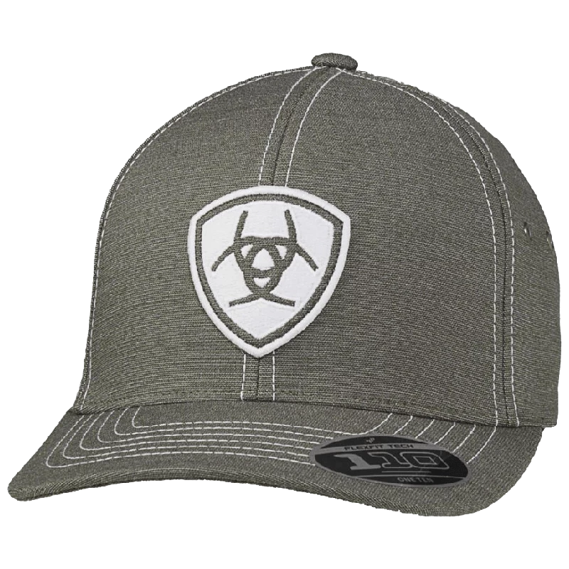 Ariat Mens Logo Embroidered Grey Cap