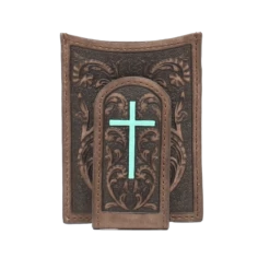Ariat Mens Turquoise Cross Money Clip