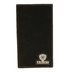 Ariat Men's Shield Logo Concho Dark Brown Wallet