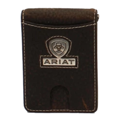 Ariat Men's Brown Bifold Money Clip