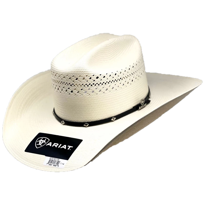 Ariat 20X Cattleman Crease Double S Straw Cowboy Hat