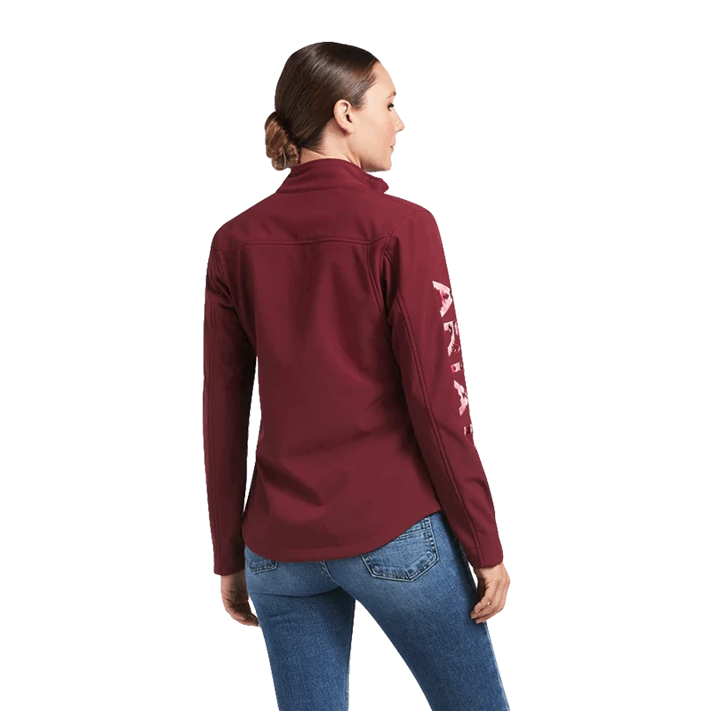 Ariat Women's Softshell Burgundy Jacket - Image 2