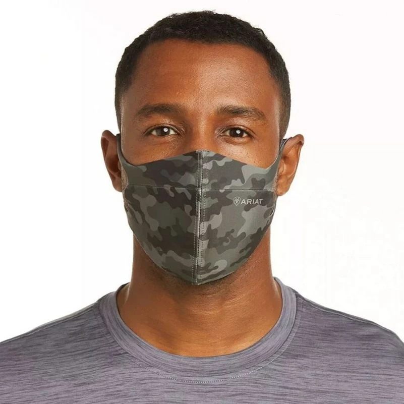 Ariat Men's AriatTek Olive Camo Face Mask