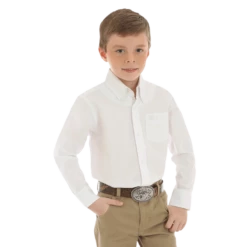 Wrangler Boy's Classic White Shirt