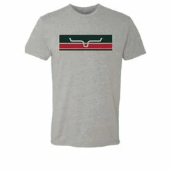 Kimes Ranch Men's Heather Grey Striped Shirt