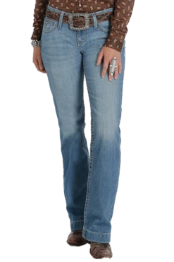 Cruel Girl Stonewash Mid Rise Jayley Trouser Jean