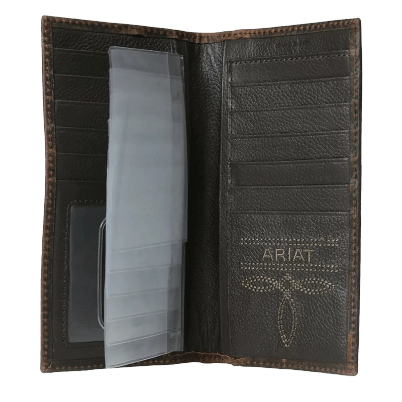 Ariat Men's Rodeo Dark Copper Bifold Wallet - Image 2