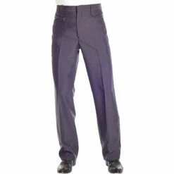 Sidran Mens Solid Grey Dress Pants