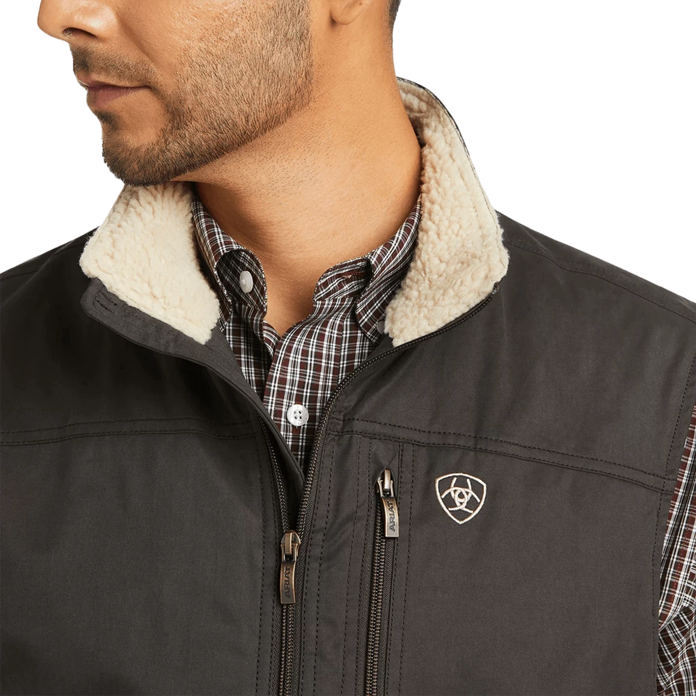 Ariat Men's Grizzly Canvas Insulated Vest - Image 3