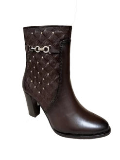 Cuadra Chocolate Brown Booties