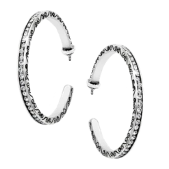 Brighton Womens Secret Of Love Hoop Earrings