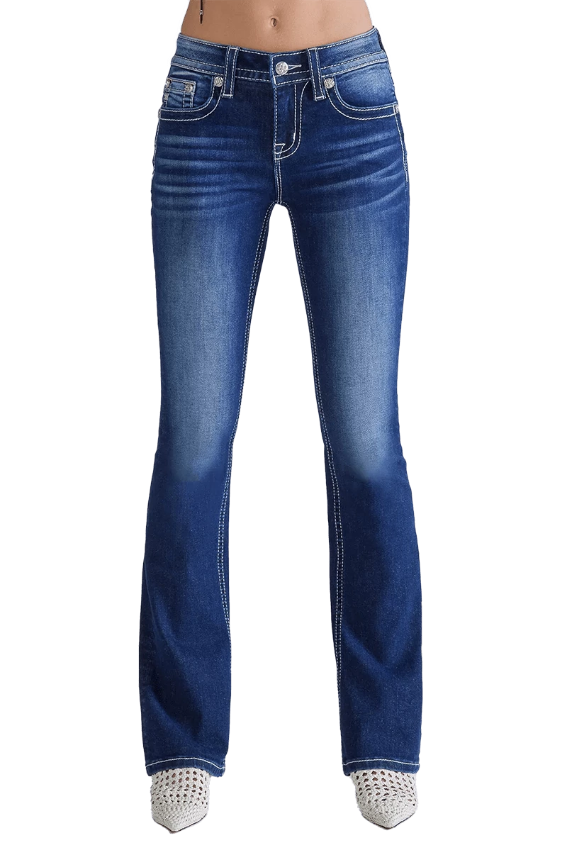 Miss Me Women's Crown Jewel Bootcut Jeans