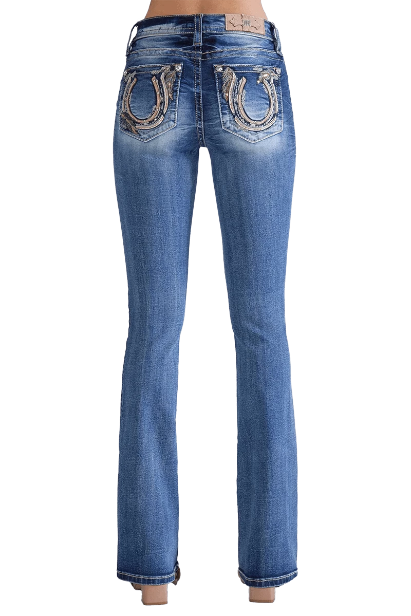 Miss Me Women's Horseshoe Goddess Bootcut Jeans - Image 2