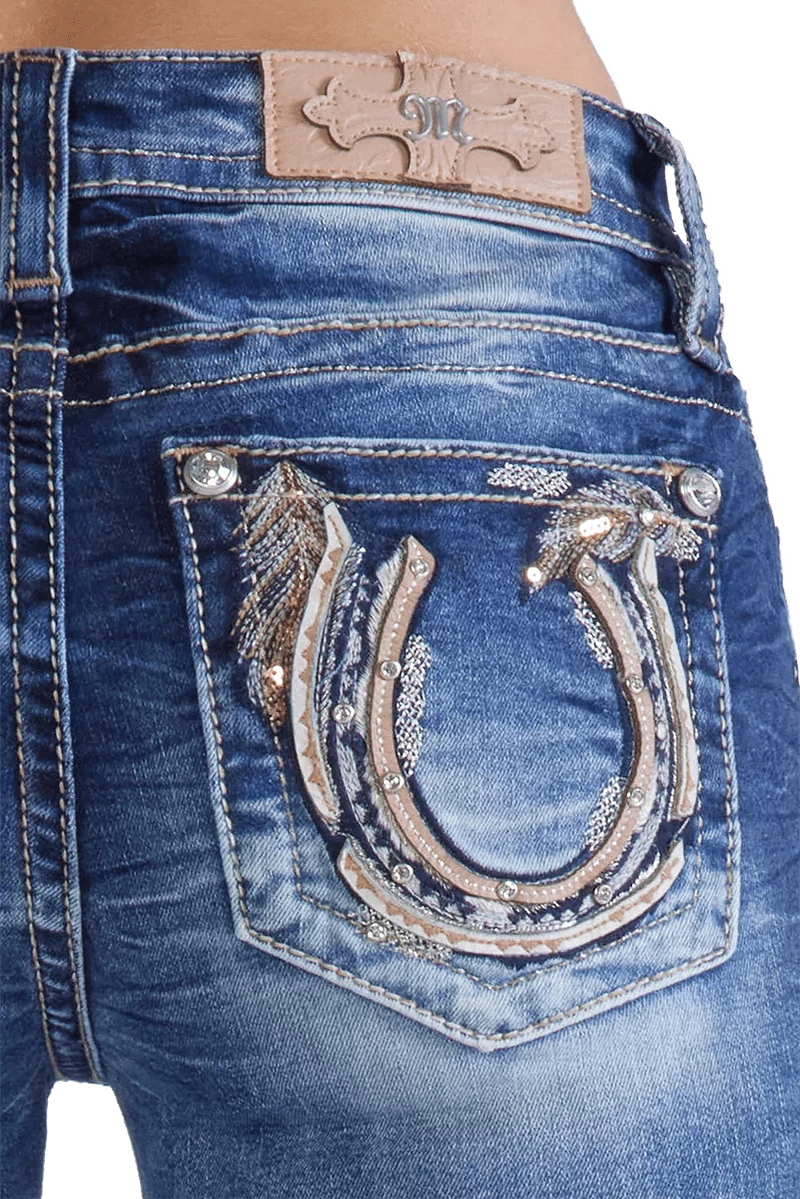 Miss Me Women's Horseshoe Goddess Bootcut Jeans - Image 4