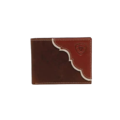 Ariat Men's Embossed Shield Logo Bifold Wallet
