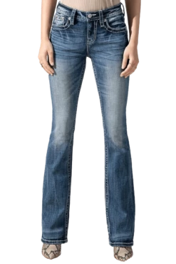 Miss Me Women's Sky Aztec Bootcut Jeans