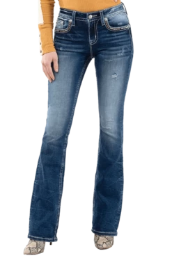X Stitch Bootcut Jeans
