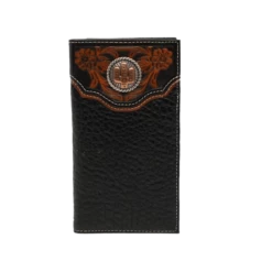 M&F Western Mens Rodeo Floral Embosses Overlay Wallet