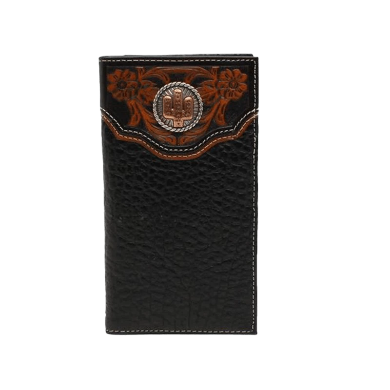 M&F Western Mens Rodeo Floral Embosses Overlay Wallet