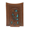 Nocona Mens Tooled Inlay Money Clip