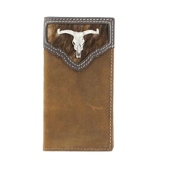 Nocona Youth Rodeo Longhorn Skull Saddle Wallet