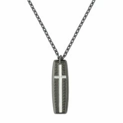 Montana Silversmiths Women's Night's Shield Of Faith Cross Necklace