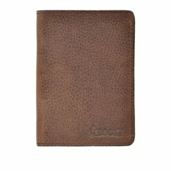Rocky Bifold Dark Brown Leather Pebble Card Slot Wallet