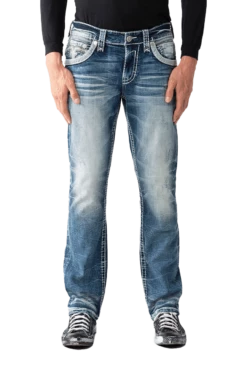 Rock Revival Men's Seagrass Straight Leg Jeans