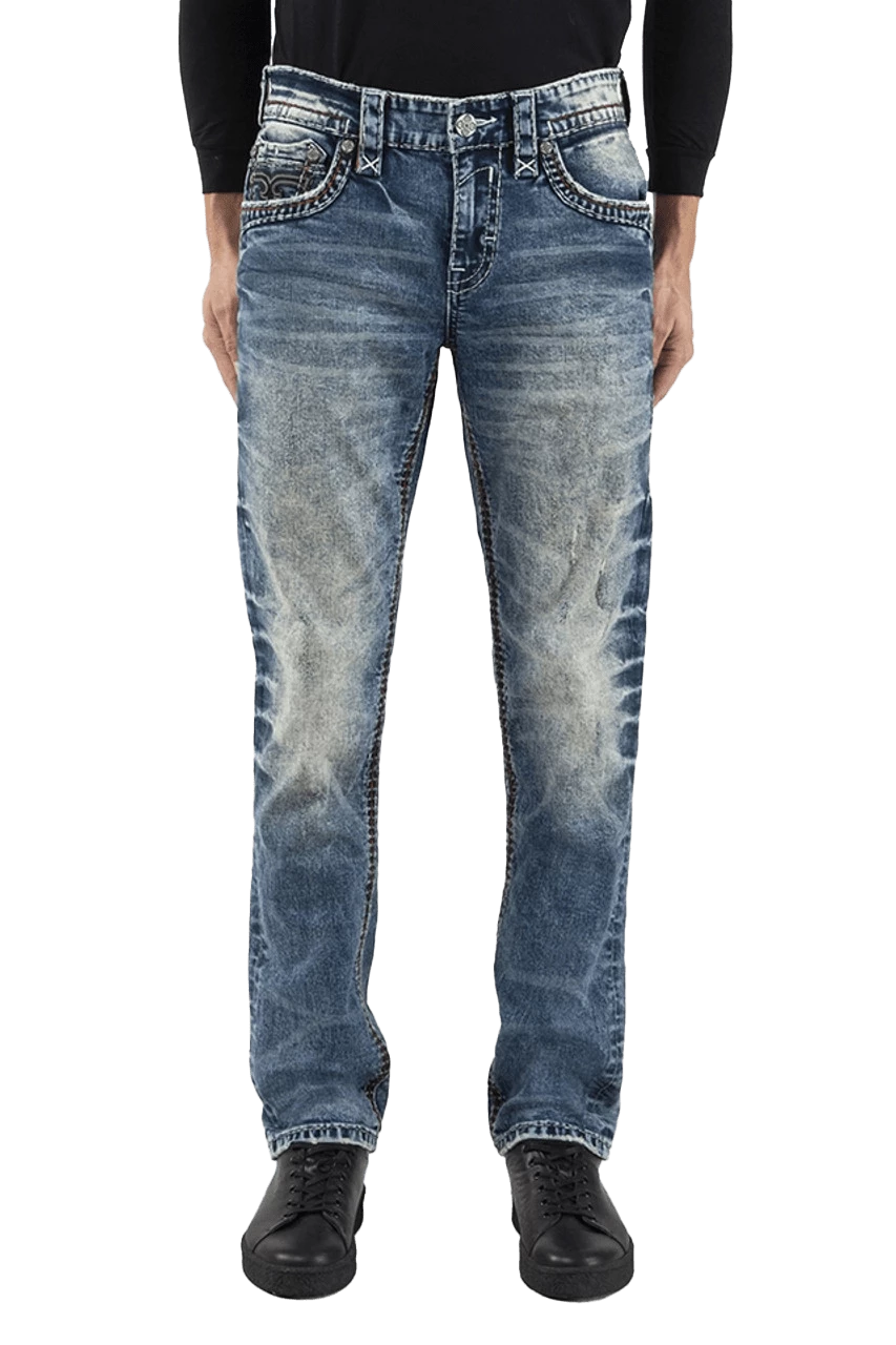Rock Revival Men's Elyse Straight Leg Jeans